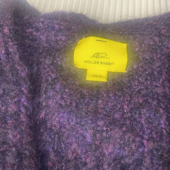 Roller Rabbit Womens Open Cardigan Sweater Size XS/S Purple - Picture 2 of 5